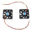60Mm 6Cm DC 12V 3 Pin Computer Case CPU Cooler Cooling Fan Black 2 Pcs 1