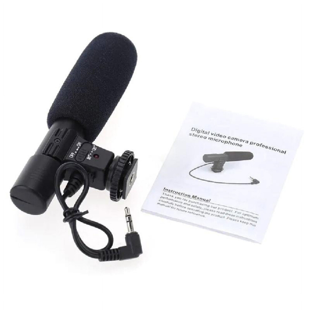 Apooke 3.5Mm Universal Microphone External Stereo Mic For Camcorders Digital Video Camera Dslr Camera Microphone Accessories 9377112364230
