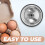 2Pcs Egg Hole Puncher Stainless Steel Rubber Egg Shells Pinhole Egg Piercer Pricker 2