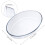 ITSELFER 1pc Glass Baking Dish Large Capacity Clear Bakeware Non-Stick Baking Pan 4