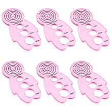 6pcs Doll Shape Curling Plastic Paper Quilling Tools Paper Curling Tools