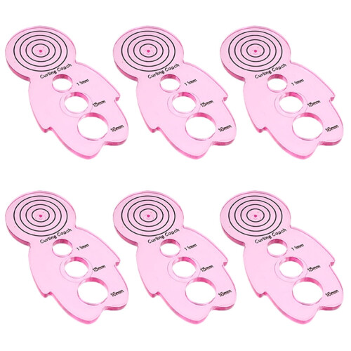 6pcs Doll Shape Curling Plastic Paper Quilling Tools Paper Curling Tools