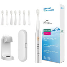 YOBOLK Electric Toothbrush with 8 Brush Heads, 5 Cleaning Modes, Fast Charging & Long Battery Life - Compatible with Replacement Heads