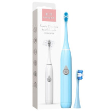 Ywuzuh Power Electric Toothbrush 60-Day Battery Life Gifts with 2 Heads for Home Travel - Blue