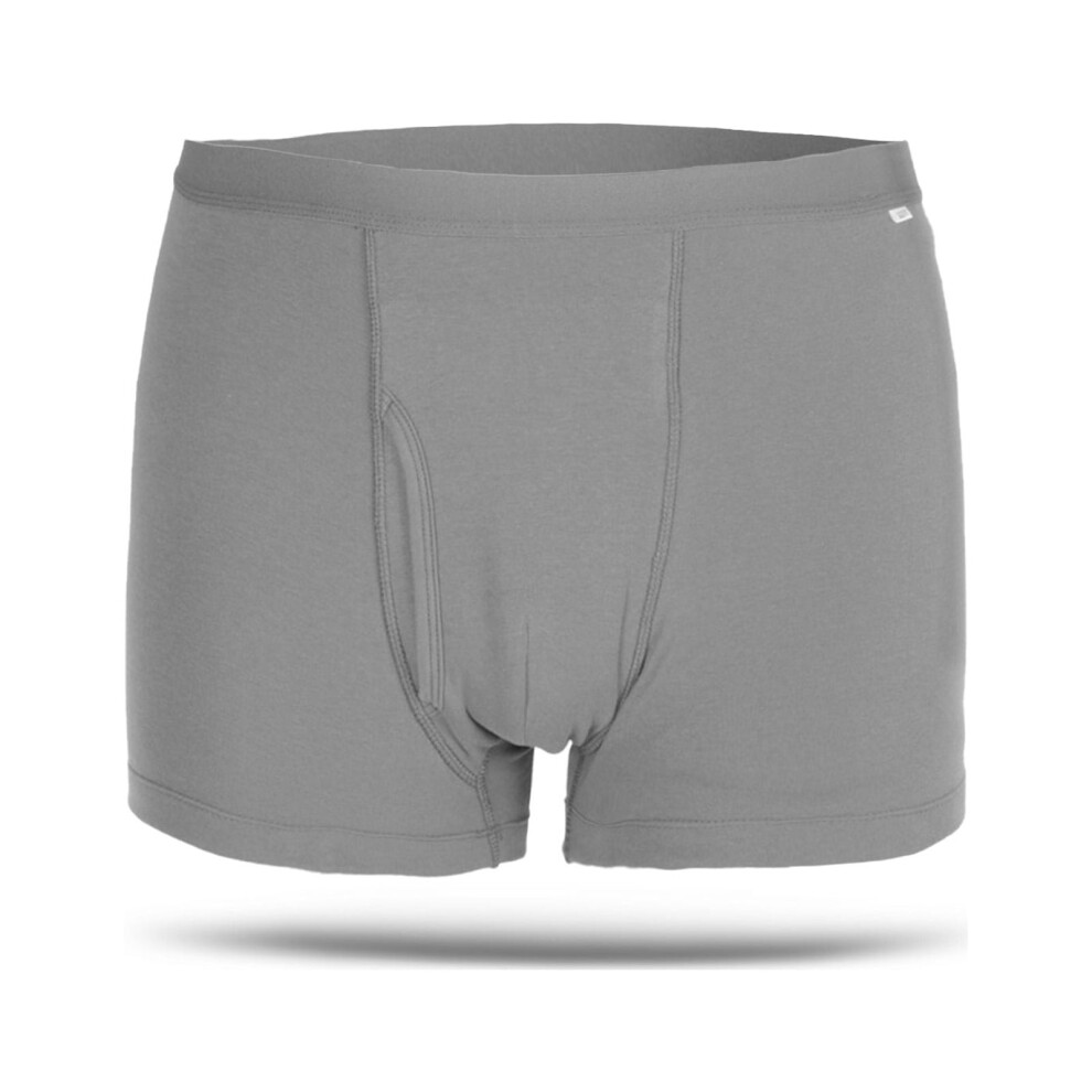 Eotvia Washable Urinary Incontinence Cotton Boxer Brief Underwear for Men with Front Absorbent Area, Washable Breathable Incontinence Underwear