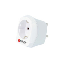 SKROSS Travel Adapter Europe to UK Grounded