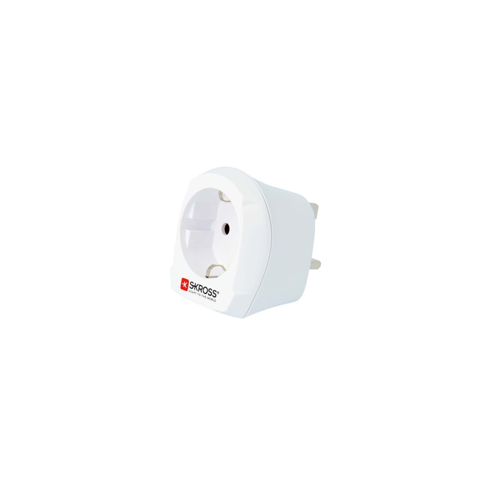 Skross Travel Adapter Europe To Uk Grounded 9422877748563