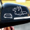 Cat and bowl sticker for car, multiple colors 2