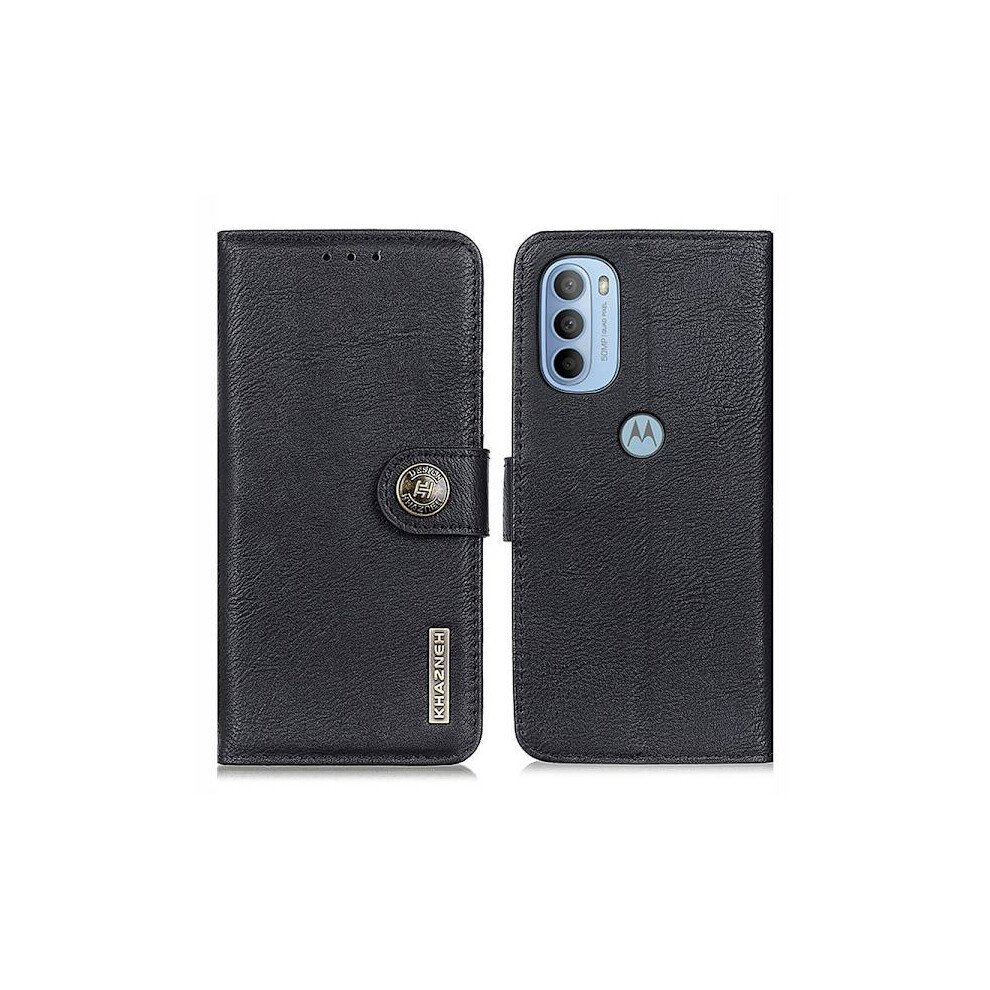 Khazneh Motorola Moto G31 / G41 Wallet Case - Black 9422877748945