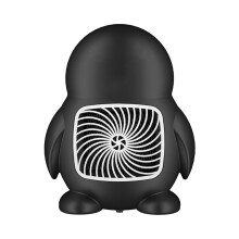 Fnyoxu Space Heater, European style Fireplace Heater Fan Heater Home Living Room Bedroom Flame Heater Stove Small Desktop Hot Fan (Black)