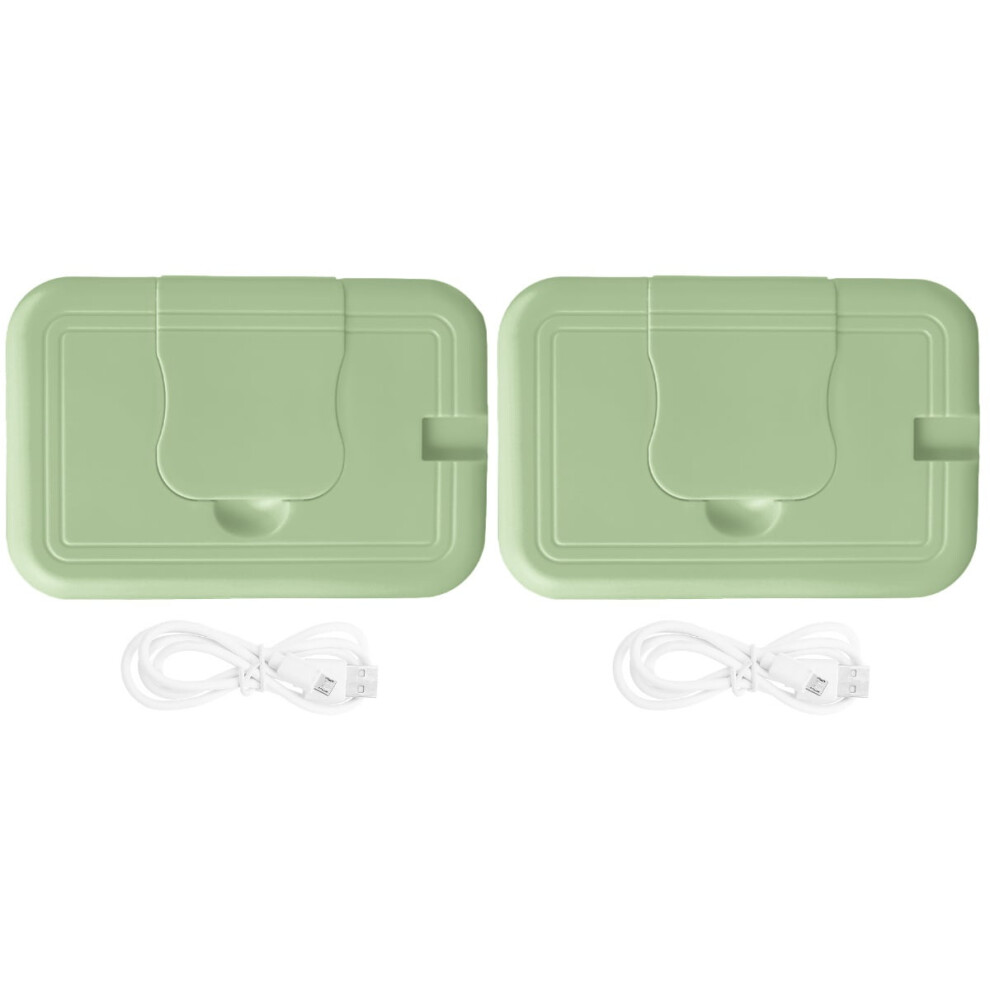 2pcs Portable Baby Wet Wipes Warmer Dispenser Baby Wipes Tissue Box for Indoor