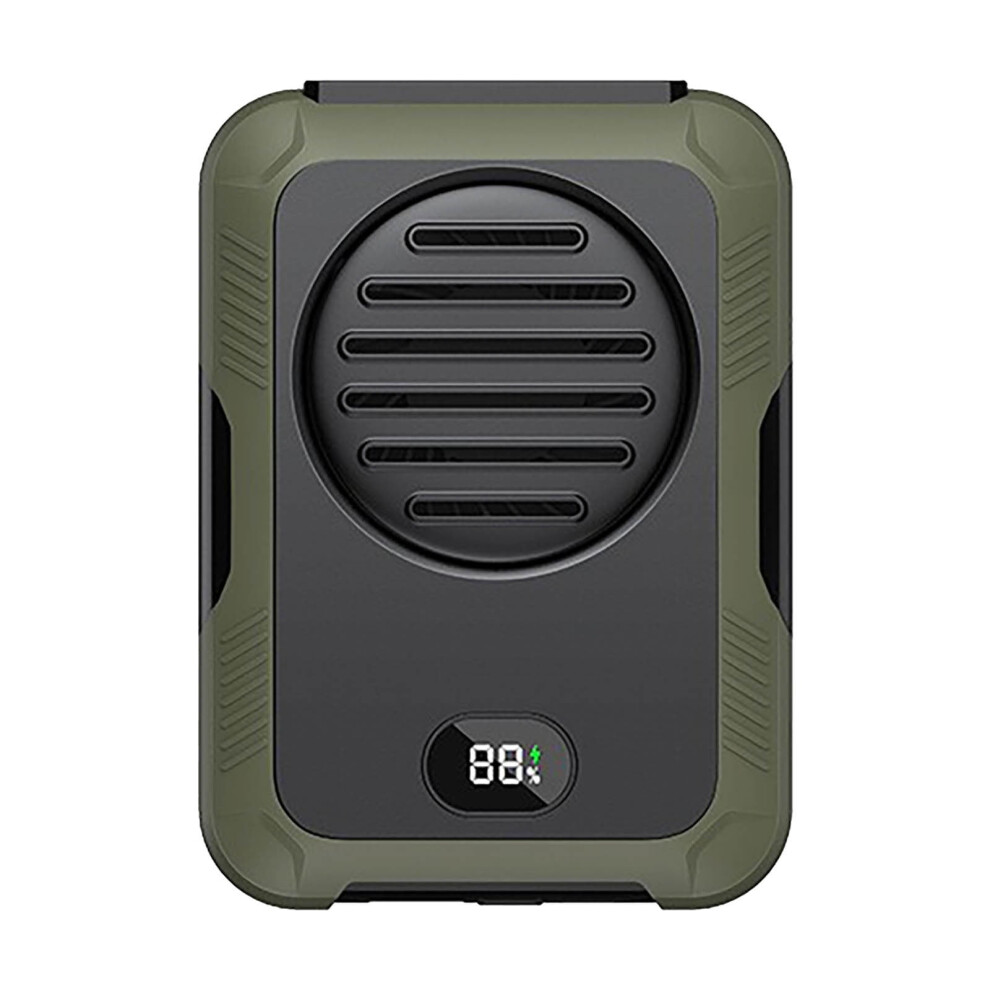 Fnyoxu 2023 Leafless Waist Hanging Fan Usb Charging Outdoor Sports Portable Strong Wind Portable Neck Hanging Small Fan 9422877248858