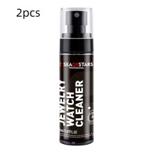 Wanfds 160ml Watch Cleaner with Ultra-Fine Bristles, Removes Dirt & Grime from Stainless Steel, Diamonds, Band Links, Gentle on Metal (2 Pcs)