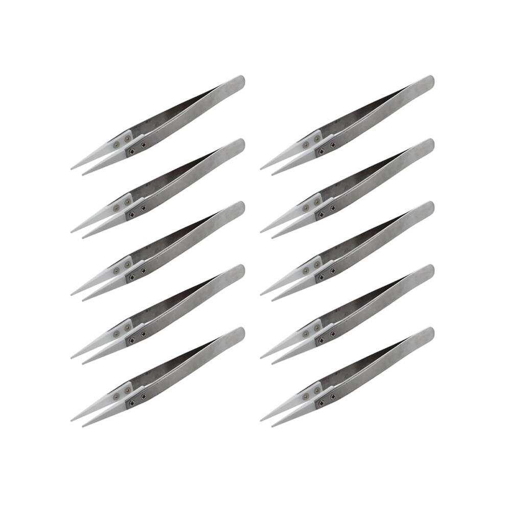 10X Ceramic Tweezers - Heat - Pointed Tip
