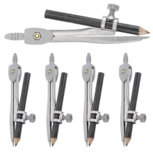 5 Pcs Drawing Compasses Protractor Drawing Compass for Art Kids Compass Drafting Compass Reusable Compass Student