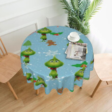 Grin-Ch Rectangular Tablecloth 60in, Water Resistant & Antiwrinkle, Soft Fabric for Dining, Parties, Holidays - Compatible with standard tables