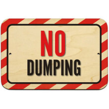 No Dumping Sign
