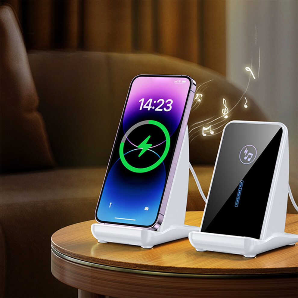 Lmueinov Multifunctional Stand 15W Wireless Charger Portable Bluetooth Speaker Desktop Audio Fast Charging And Convenient 9085618724846
