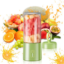 ZKCCNUK Electric Portable Agitator USB Rechargeable Juicer Mini Blender with 10 Blades, Wireless for Shakes & Sorbet