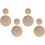 8pcs Dining Table Round Placemat Practical Tableware Mat Nordic Style Woven Cushion for Kitchen Ware 4