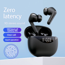 SUSUchens Wireless Earbuds, Noise Cancelling, LED Power Display, Bluetooth 5.1, Touch Control, IPX5 Waterproof, Compatible with iPhone & Android,