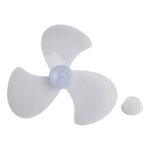 16 Inch Plastic Fan Blade Three Leaves with Nut Cover For Standing Pedestal Fan