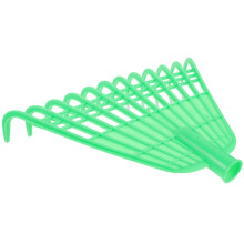 Leaf Rake with Ergonomic Grip, Lightweight Plastic Garden Rake for Tight Spaces and Leaves