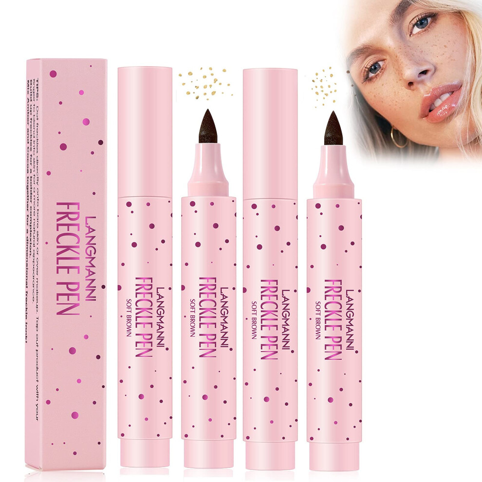 Light/Dark/Brown Freckle Pen Set Waterproof Long Lasting Natural Fake Freckles Makeup And