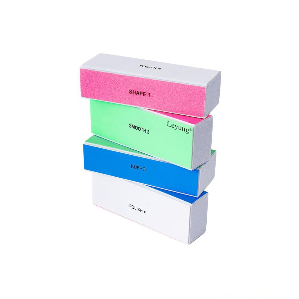 4 Way Nail Buffer Block Set 6pcs for Natural Nails Shine and Smooth, Professional Salon Results