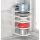 5 Tier Wall Mounted Pot Rack Organizer with Adjustable Storage Tiers for Kitchen Cabinet, White 1