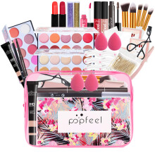 Makeup Kit 25pcs Complete Face Set with Eyeshadow Blush Lipstick, Beginner Travel Friendly