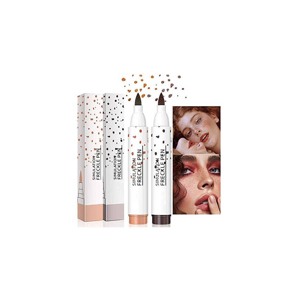 Light/Brown/Dark Freckle Pen Set Waterproof Long Lasting Natural Looking Fake Freckles Makeup ( And )