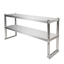 Expandable Storage Rack Stainless Steel Adjustable Shelf Height Kitchen Counter Organizer 30kg Capacity