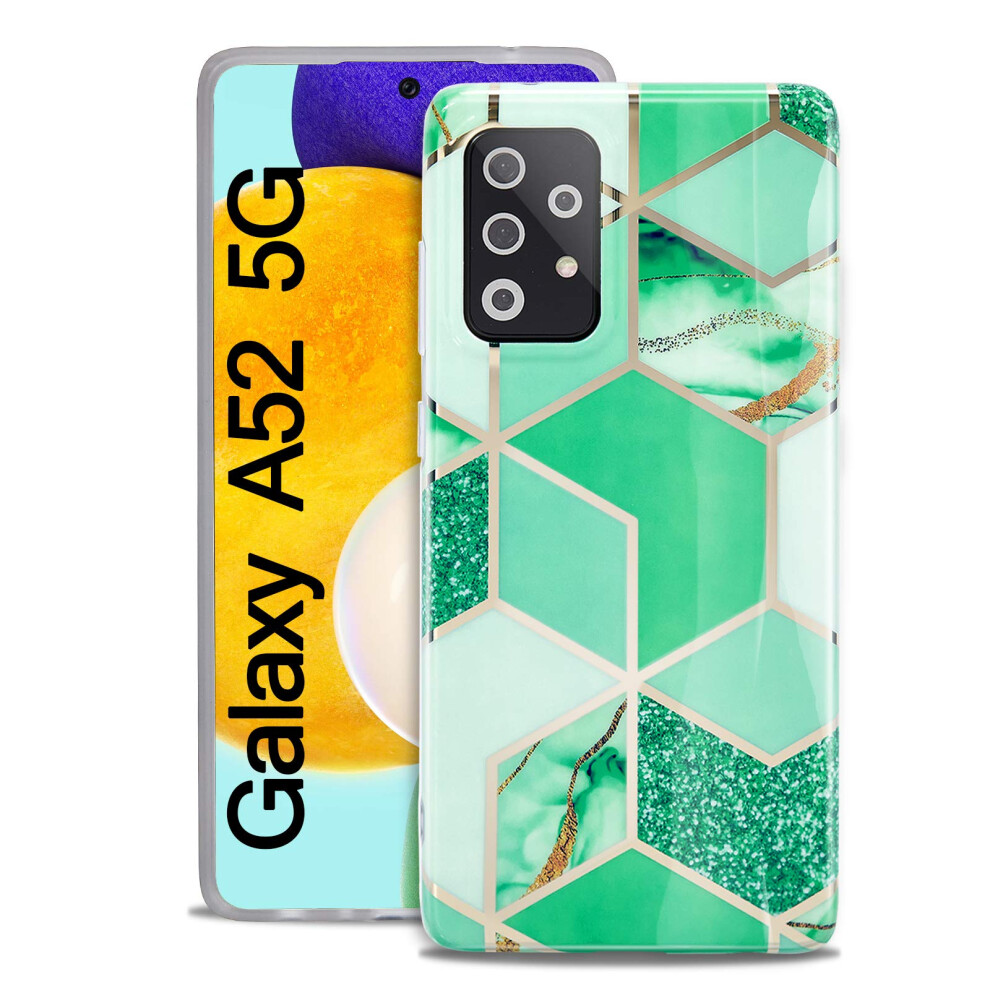 Marble Silicone Tpu Shockproof Slim Protective Cover Case For Samsung Galaxy A52 5G 6.5 Inch 9070919510090