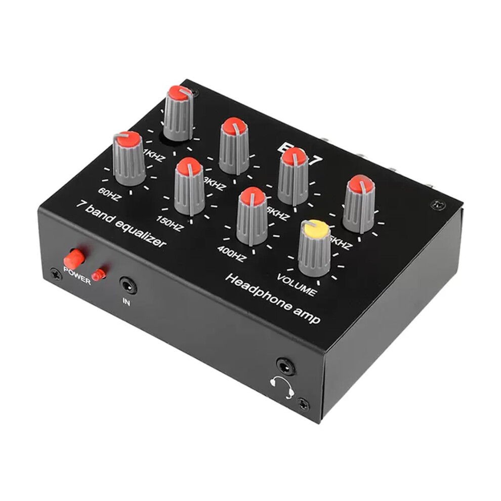 Car Audio Equalizer 7 Band Graphic Eq Dual Channel Bass Boost Dc5v12v With 3.5Mm 9070919583162