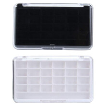 Empty Makeup Palette with 24 Grids DIY Refillable Organizer for Lipstick Eyeshadow Black