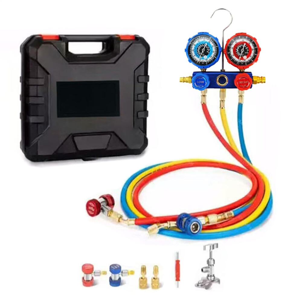 Ac Manifold Gauge Set For R134a R410a R22 With Dual Pressure Display And Leakproof Quick Change 9455672529747