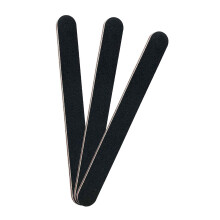3 Pack 100/180 Grit Nail File Set for Acrylic and Natural Nails, Dual Grit Black Emery Boards