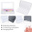 Empty Makeup Palette with 24 Grids DIY Refillable Organizer for Lipstick Eyeshadow Black 3