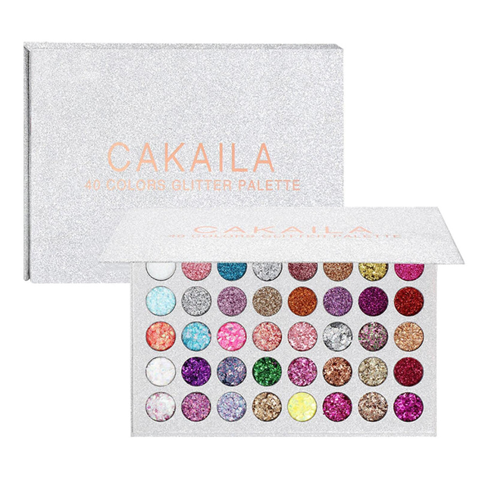 Halloween Eyeshadow Palette 40 Colors Matte Shimmer Glitter  Pigment Makeup for Cosplay
