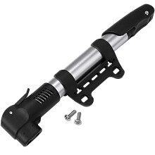 GIXUSIL Mini Bike Pump Classic Edition - Fits Presta and Schrader valves - High Pressure PSI - Bicycle Tire Pump for Road and Mountain Bik