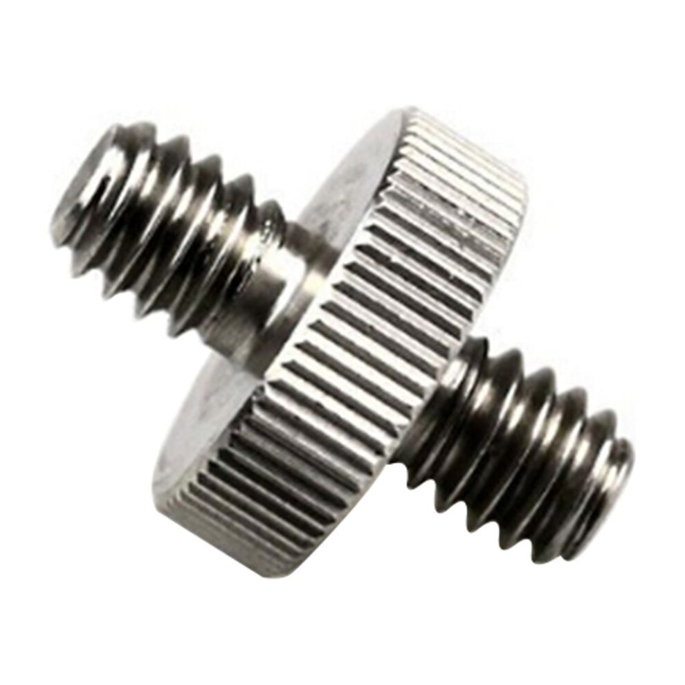 6Pcs Standard 1/4"-20 Male To 1/4"-20 Male Threaded Tripod Screw Adapter Standard Tripod Mounting Thread Camera Screw Adapter Converter 9377112365985