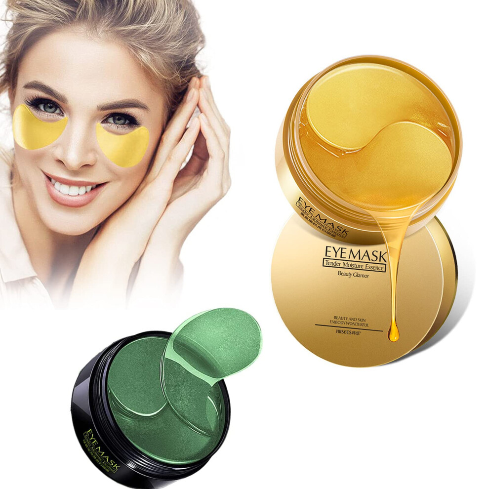 30 Pairs Under Eye Patches with 24K Gold Collagen for Dark Circles, Puffiness and AntiWrinkle Care