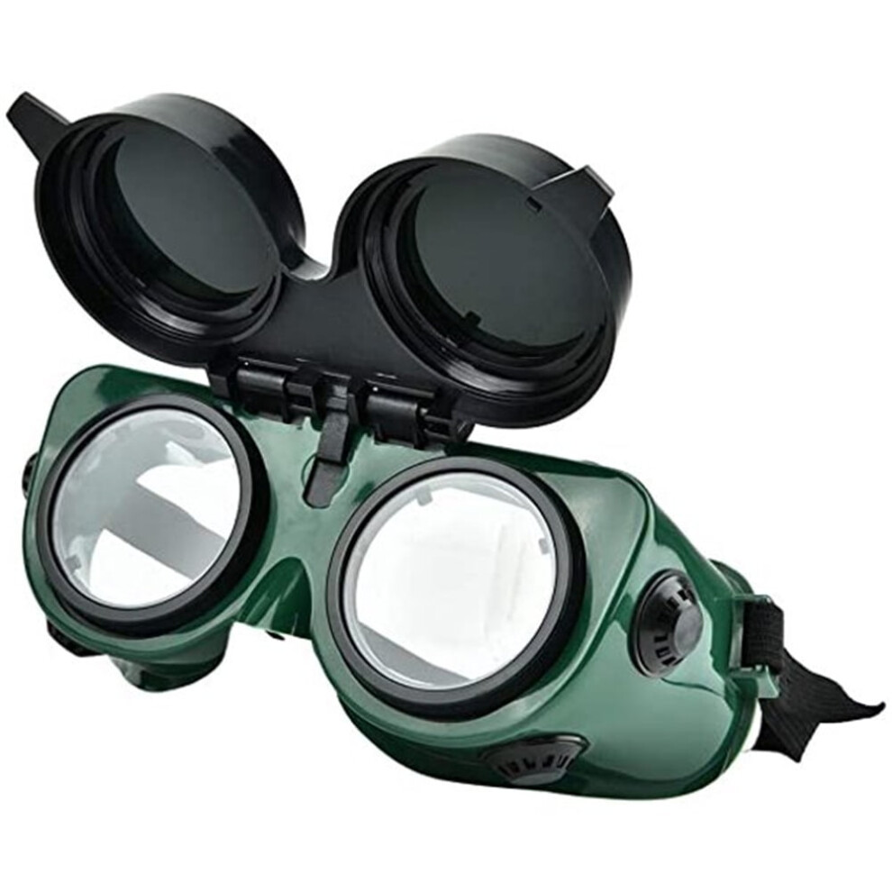Chok Flip Up Welding Goggles, 50Mm Lens, Safety Eye Protection For Welding, Soldering, Torching, Brazing, Metal Cutting 9377112366203