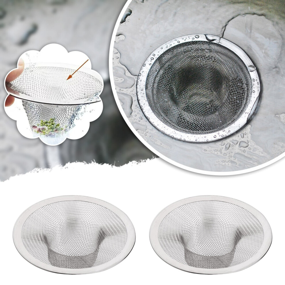 Fensxil Strainers Kitchen Sink Stainless Steel Strainer Bathroom Drain Filter With Narrow Rim For Clogging 9377112367194