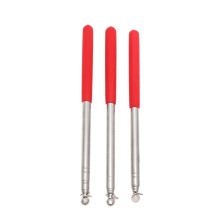 3Pcs Stainless Steel Stretchable Flagpoles Tour Guide Telescopic Flag Posts Portable Teaching Rods for School Outdoor Travel
