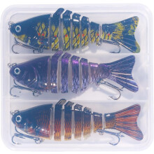 Lure Lure New 7 Knots 10cm Multi-Knot Fish Lure Lure 1 Box of 3 Lures