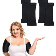 NAMZI Arm Slimming Shaper Wrap, 2Pair X-Large Black - Compression Sleeve for Women to Tone Arms & Reduce Fat