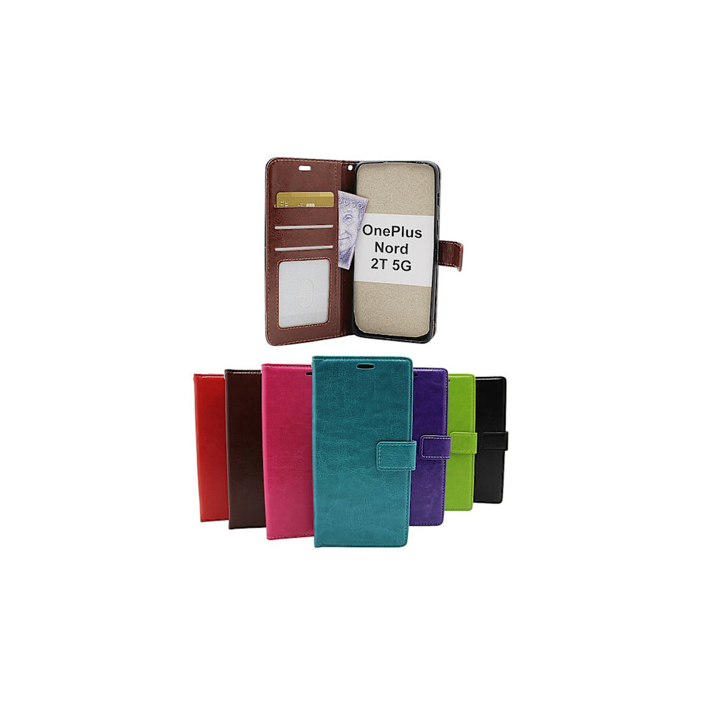 Crazy Horse Wallet Compatible With Oneplus Nord 2T 5G Green 9027700900455