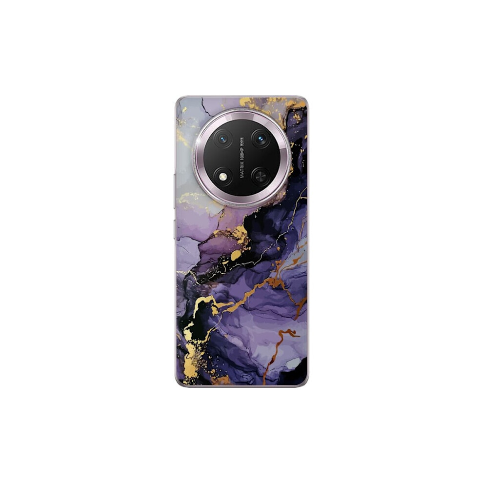 Honor Magic7 Lite Transparent Case Marble Purple 9027700900639